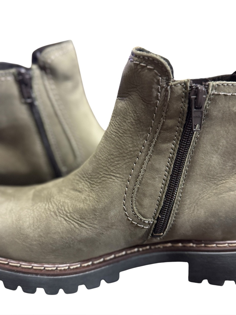 Josef Seibel Olive Green Marta Boots Sz 9-9.5 EU 40 New In Box - Picture 11 of 14